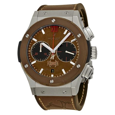 hublot mens watch brown leather|luxury men's Hublot watches.